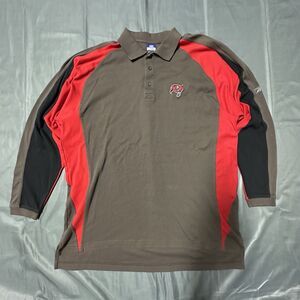Vintage Reebok Tampa Bay Buccaneers Polo Shirt Mens XL Colorblock 00's Y2K